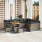 JUNG Vida Gartensofa-set 12 pcs Grau Poly-Rattan