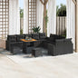 JUNG Vida Gartensofa-set 13 pcs Schwarz Poly-Rattan