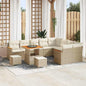 JUNG Vida Gartensofa-set 12 pcs Beige Poly-Rattan