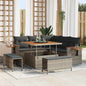JUNG Vida Gartensofa-set 8 pcs Grau Poly-Rattan