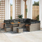 JUNG Vida Gartensofa-set 12 pcs Grau Poly-Rattan