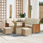 JUNG Vida Gartensofa-set mit Kissen 8 pcs Beige und Creme