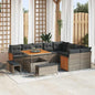 JUNG Vida Gartensofa-set mit Kissen 12 pcs Grau