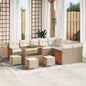 JUNG Vida Gartensofa-set mit Kissen 13 pcs Beige und Creme