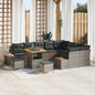JUNG Vida Gartensofa-set mit Kissen 12 pcs Grau