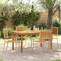 JUNG Vida Garten Essgruppe 5 pcs Beige Massivholz Akazie