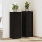 JUNG Vida Pflanzenständer 2 pcs Schwarz Eichen-Optik 33 x 33 x 100 cm