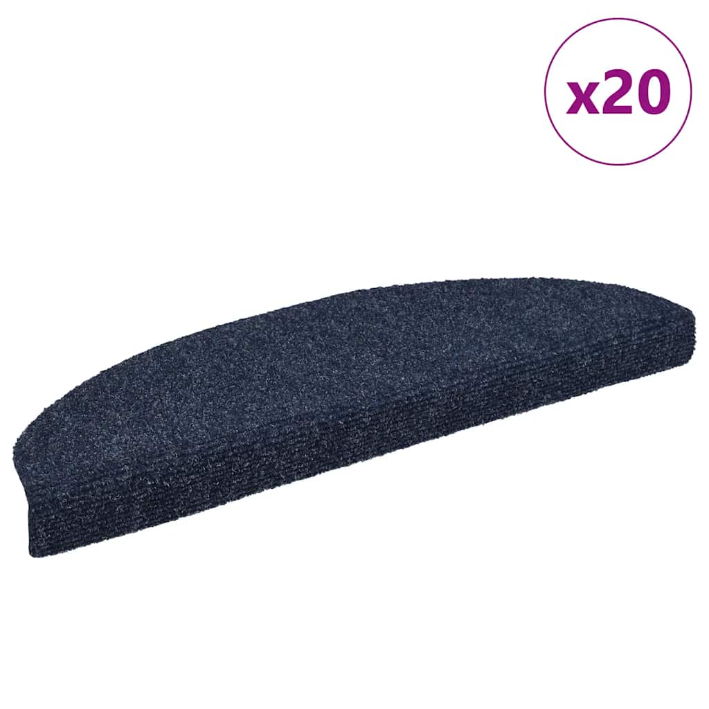 JUNG Vida Stufenmatten Selbstklebend 20 Stk. 65x21x4 cm Blau Halbrund Groß