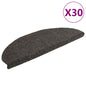 JUNG Vida Stufenmatten Selbstklebend 30 Stk. 65x21x4 cm Anthrazit Halbrund Groß