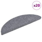 JUNG Vida Stufenmatten Selbstklebend 20 Stk. 56x17x3 cm Hellgrau Halbrund