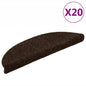 JUNG Vida Stufenmatten Selbstklebend 20 Stk. 56x17x3 cm Braun Halbrund