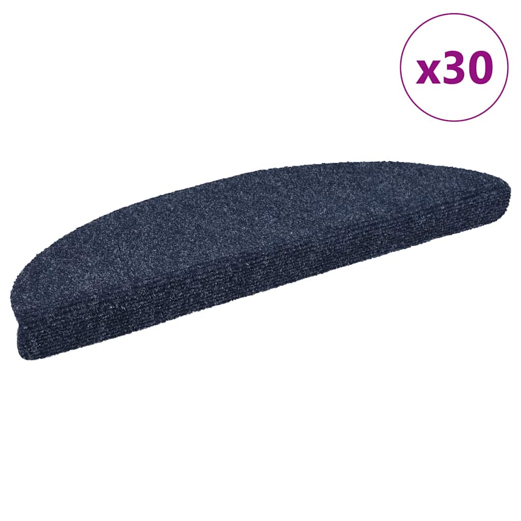 JUNG Vida Stufenmatten Selbstklebend 30 Stk. 56x17x3 cm Blau Halbrund