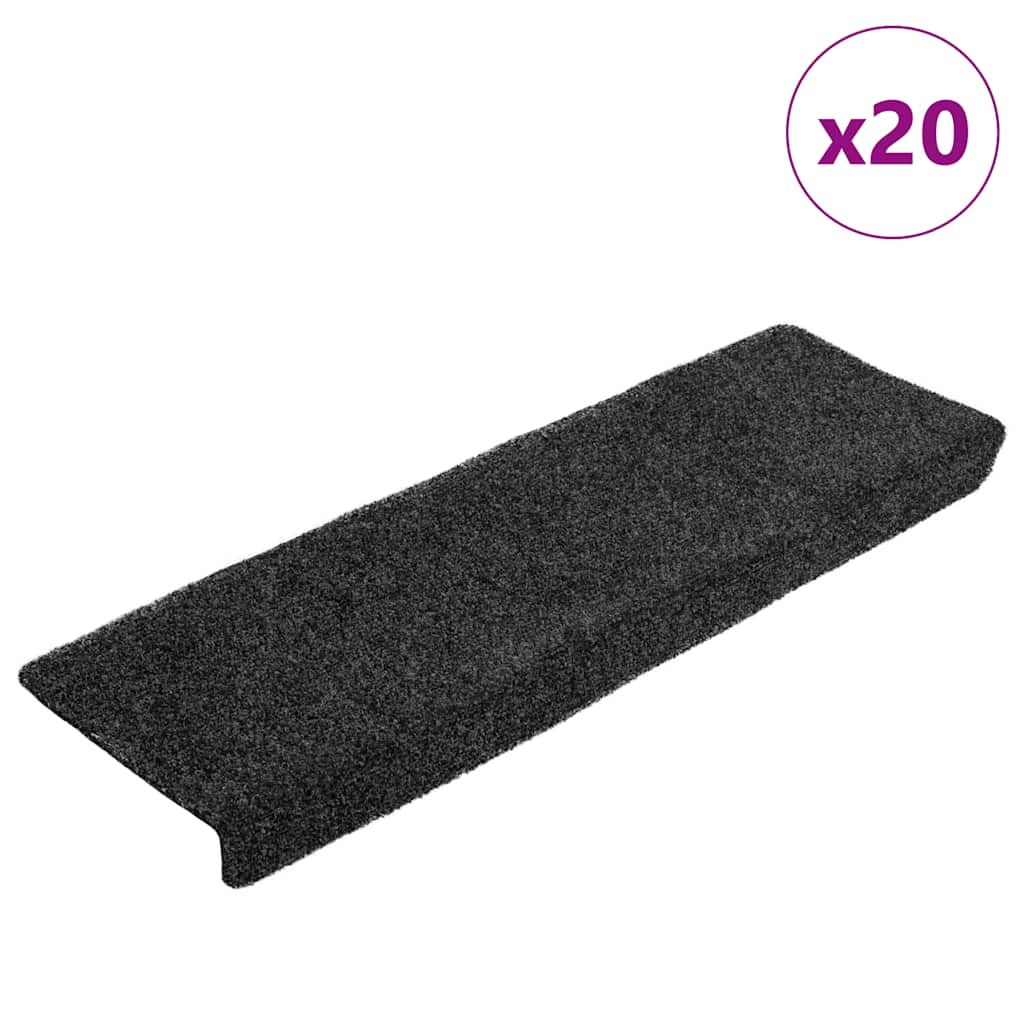 JUNG Vida Stufenmatten Selbstklebend 20 Stk. 65x21x4 cm Grau Rechteckiger Rand