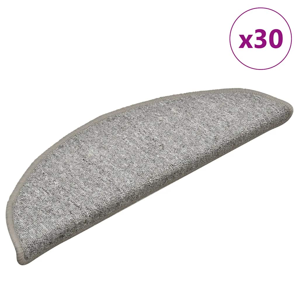 JUNG Vida Stufenmatten 30 Stk. 56x17x3 cm Hellgrau Halbrund