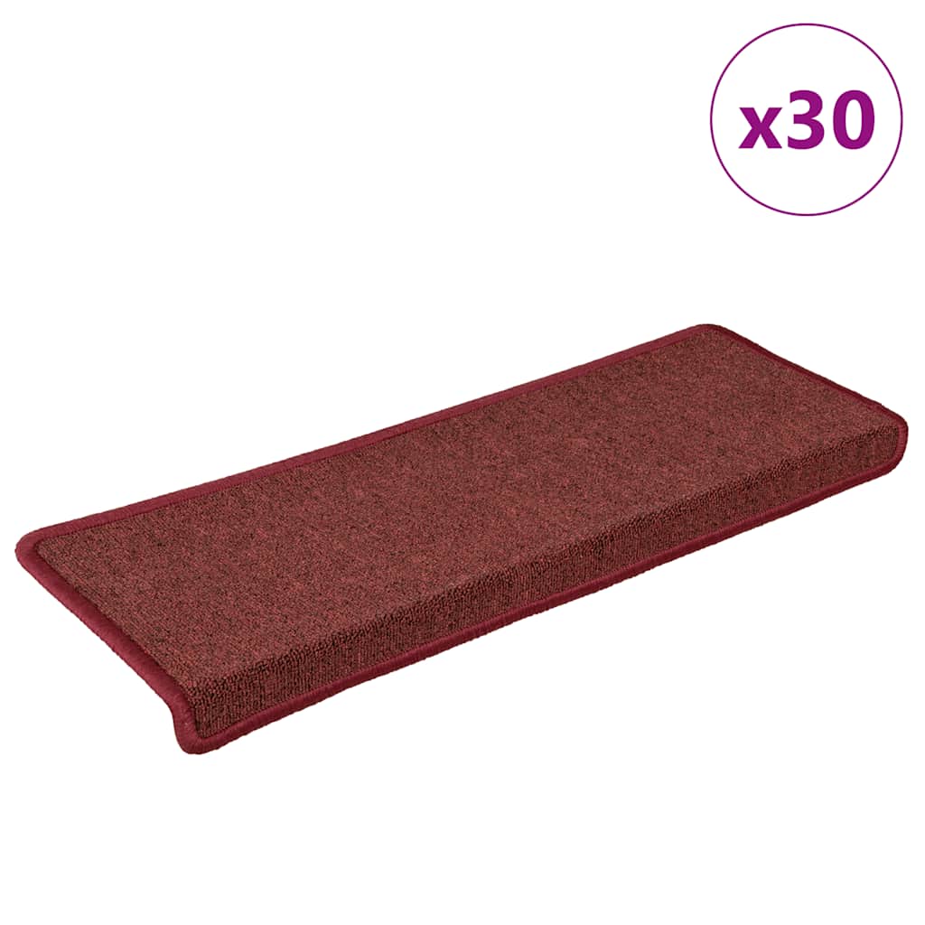 JUNG Vida Stufenmatten 30 Stk. 65x21x4 cm Bordeaux Rechteckiger Rand