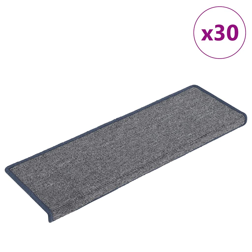 JUNG Vida Stufenmatten 30 Stk. 65 x 21 x 4 cm Hellgrau und Blau Rechteckiger Rand