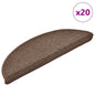 JUNG Vida Stufenmatten 20 Stk. 56x17x3 cm Kaffeebraun Halbrund