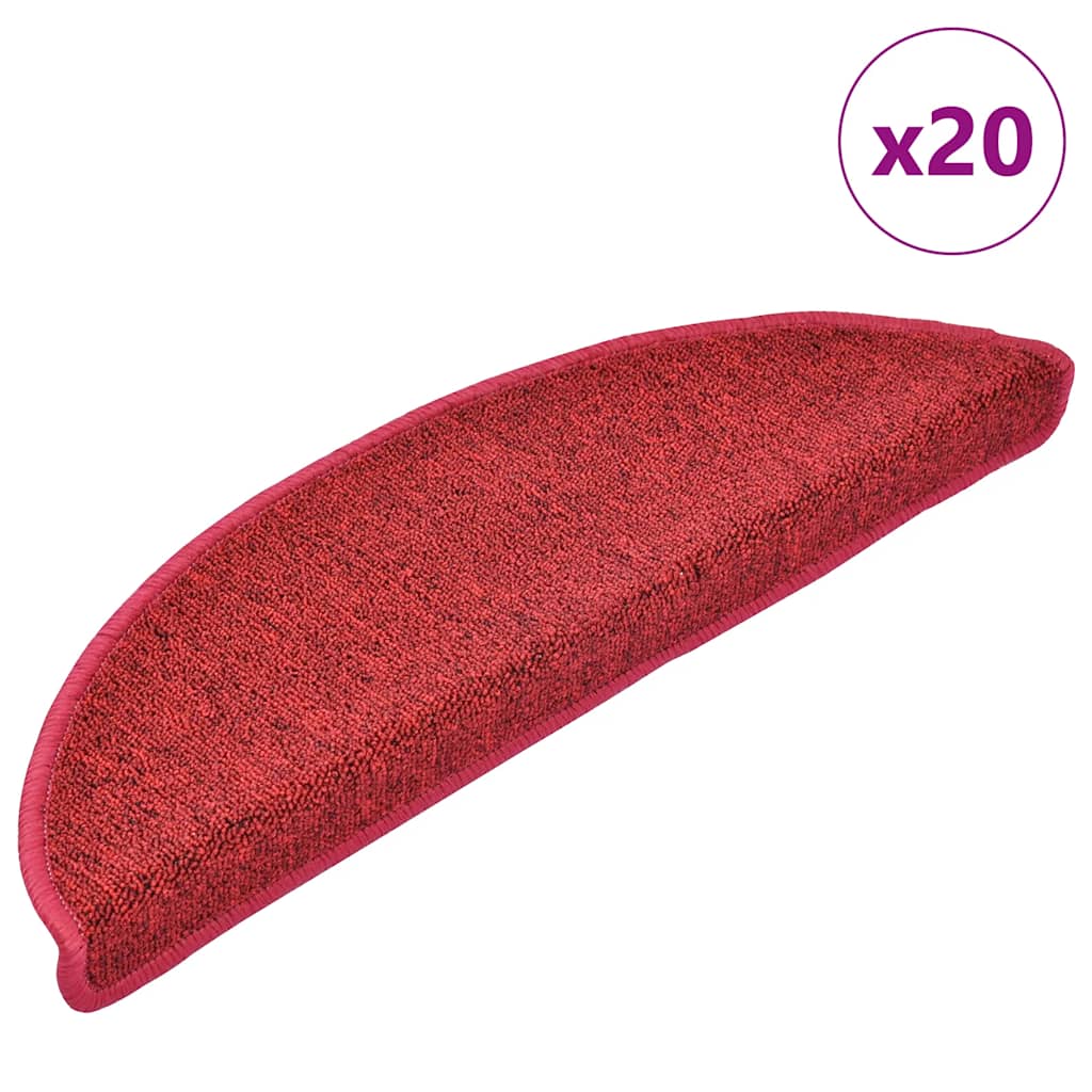 JUNG Vida Stufenmatten 20 Stk. 56x17x3 cm Rot Halbrund