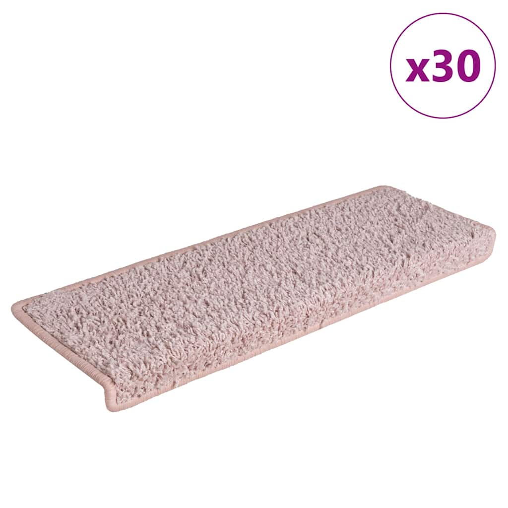 JUNG Vida Stufenmatten 30 Stk. 65x21x4 cm Weiß und Rosa Rechteckiger Rand