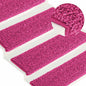 JUNG Vida Stufenmatten 30 Stk. 65x21x4 cm Rosa Rechteckiger Rand