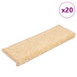 JUNG Vida Stufenmatten 20 Stk. 65x21x4 cm Creme Rechteckiger Rand