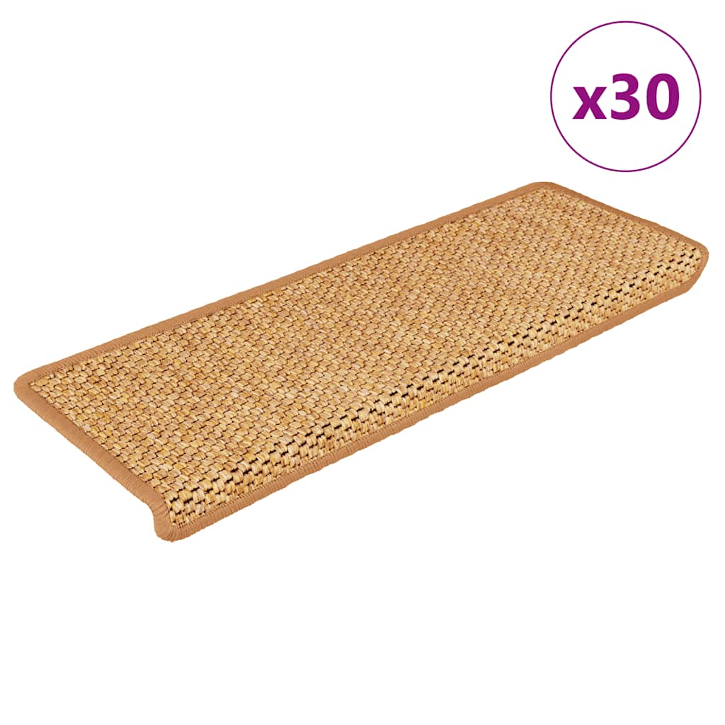 JUNG Vida Stufenmatten Selbstklebend Sisal-Optik 30 Stk. 65x21x4cm Orange