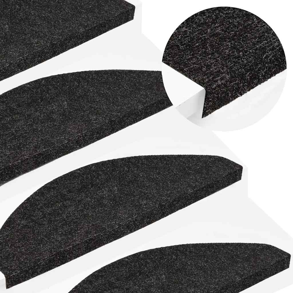 JUNG Vida Stufenmatten Selbstklebend 20 Stk. Schwarz 56x17x3 cm