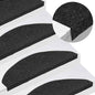 JUNG Vida Stufenmatten Selbstklebend 30 Stk. Schwarz 65x22,5x3,5 cm