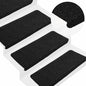 JUNG Vida Stufenmatten Selbstklebend 30 Stk. Schwarz 65x24,5x3,5 cm