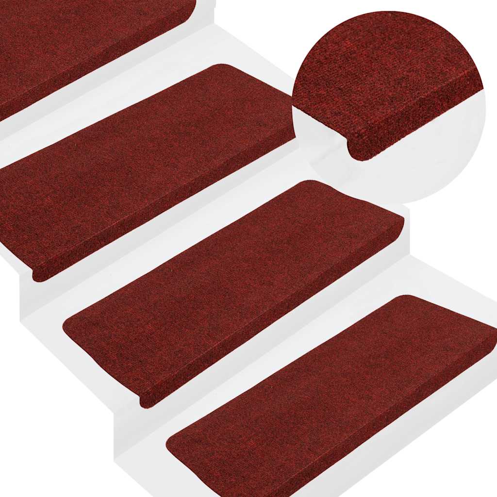 JUNG Vida Stufenmatten Selbstklebend 30 Stk. Rot 65x24,5x3,5 cm