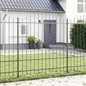 JUNG Vida Gartenzaun 6 pcs Grau 170 x 215 cm Pulverbeschichteter Stahl