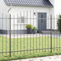 JUNG Vida Gartenzaun 7 pcs Grau 170 x 190 cm Pulverbeschichteter Stahl