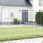 JUNG Vida Gartenzaun 5 pcs Weiß 170 x 215 cm Pulverbeschichteter Stahl