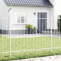 JUNG Vida Gartenzaun 7 pcs Weiß 170 x 165 cm Pulverbeschichteter Stahl