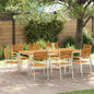 JUNG Vida Garten Essgruppe 9 pcs Braun Massivholz Akazie
