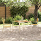 JUNG Vida Outdoortisch-Set 3 pcs Braun Massivholz Teak