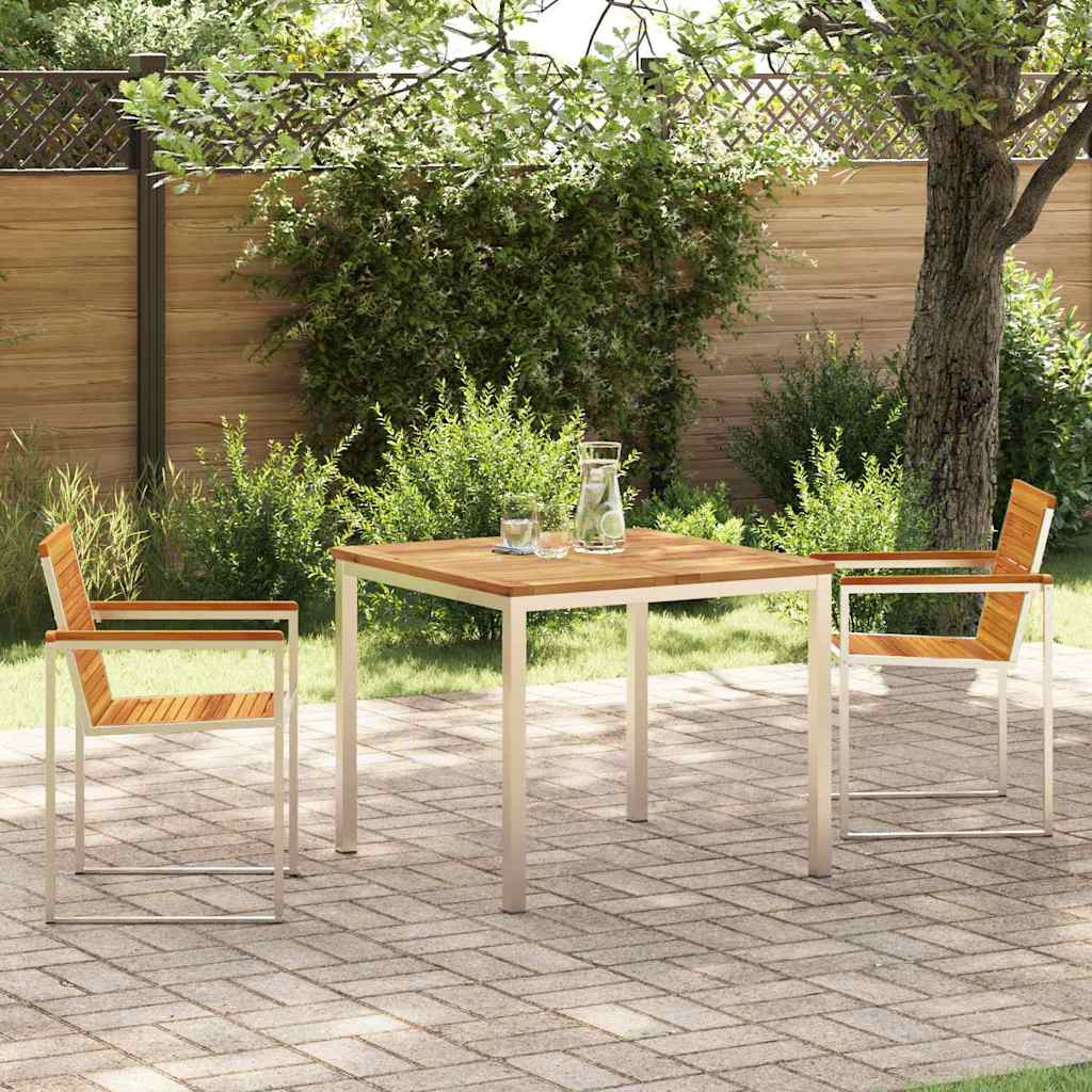 JUNG Vida Garten Essgruppe 3 pcs Braun Massivholz Akazie