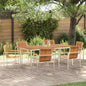 JUNG Vida Garten Essgruppe 7 pcs Braun Massivholz Akazie