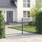 JUNG Vida Doppeltor mit Schloss Grau 299,5 x 149,5 cm Stahl