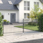 JUNG Vida Doppeltor mit Schloss Grau 400 x 199.5 cm Stahl