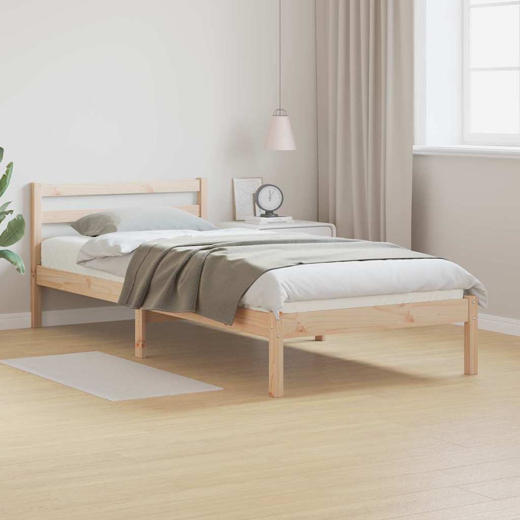 JUNG Vida Bettrahmen Braun 225,5 x 105,5 x 69,5 cm Massivholz Kiefer