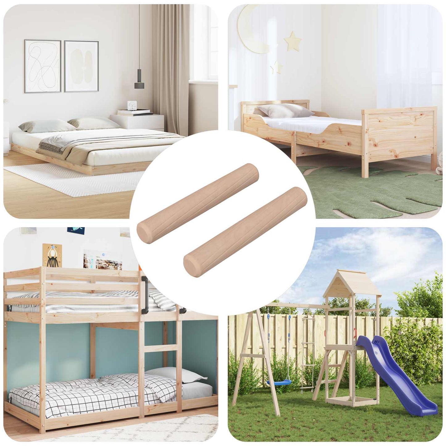 JUNG Vida Holzdübel 2 pcs Natur Ø 6 x 40 mm Massivholz