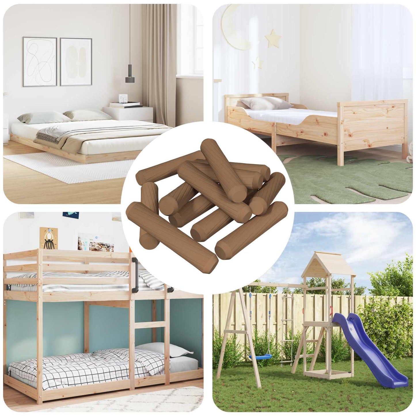 JUNG Vida Holzdübel 18000 pcs Braun Massivholz