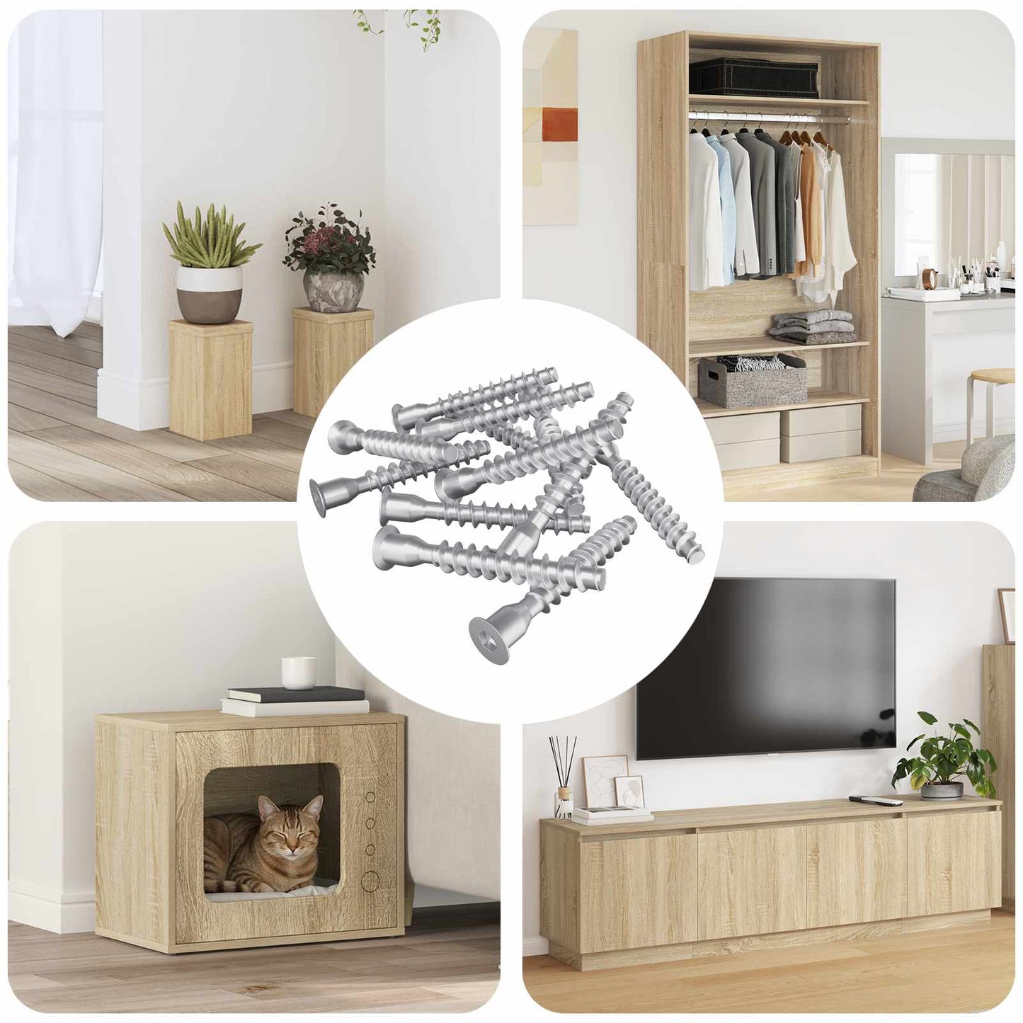 JUNG Vida Confirmat-Schrauben 2500 pcs Silber Metall