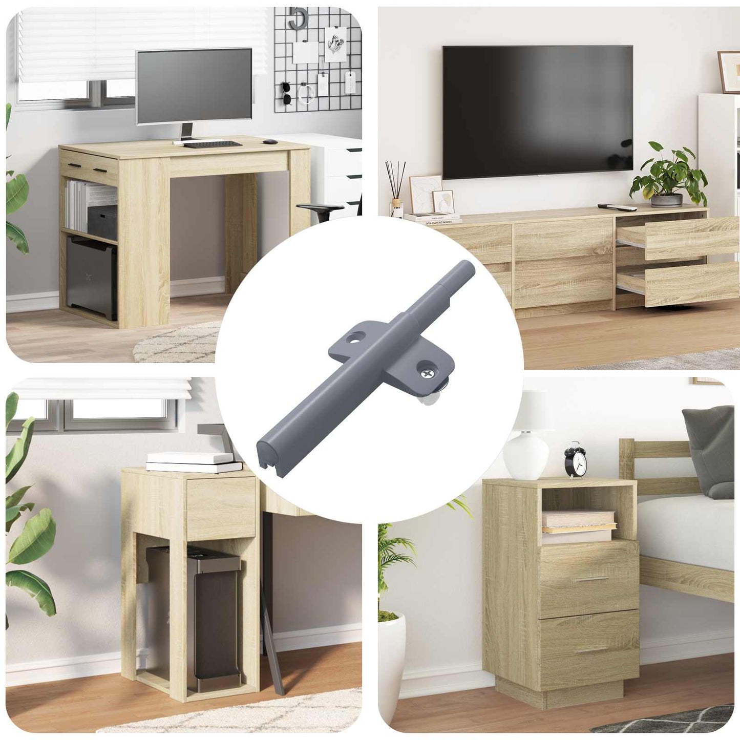 JUNG Vida Sanftschließer 1161 pcs Grau 125 x 47 x 15 mm PP