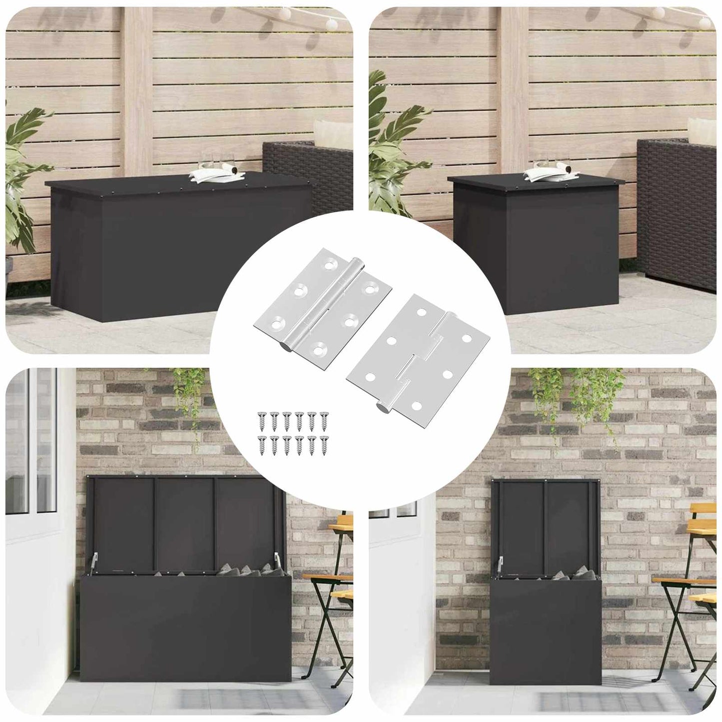 JUNG Vida Scharnier 2 pcs Silber 50 x 38 x 1,3 mm Stahl