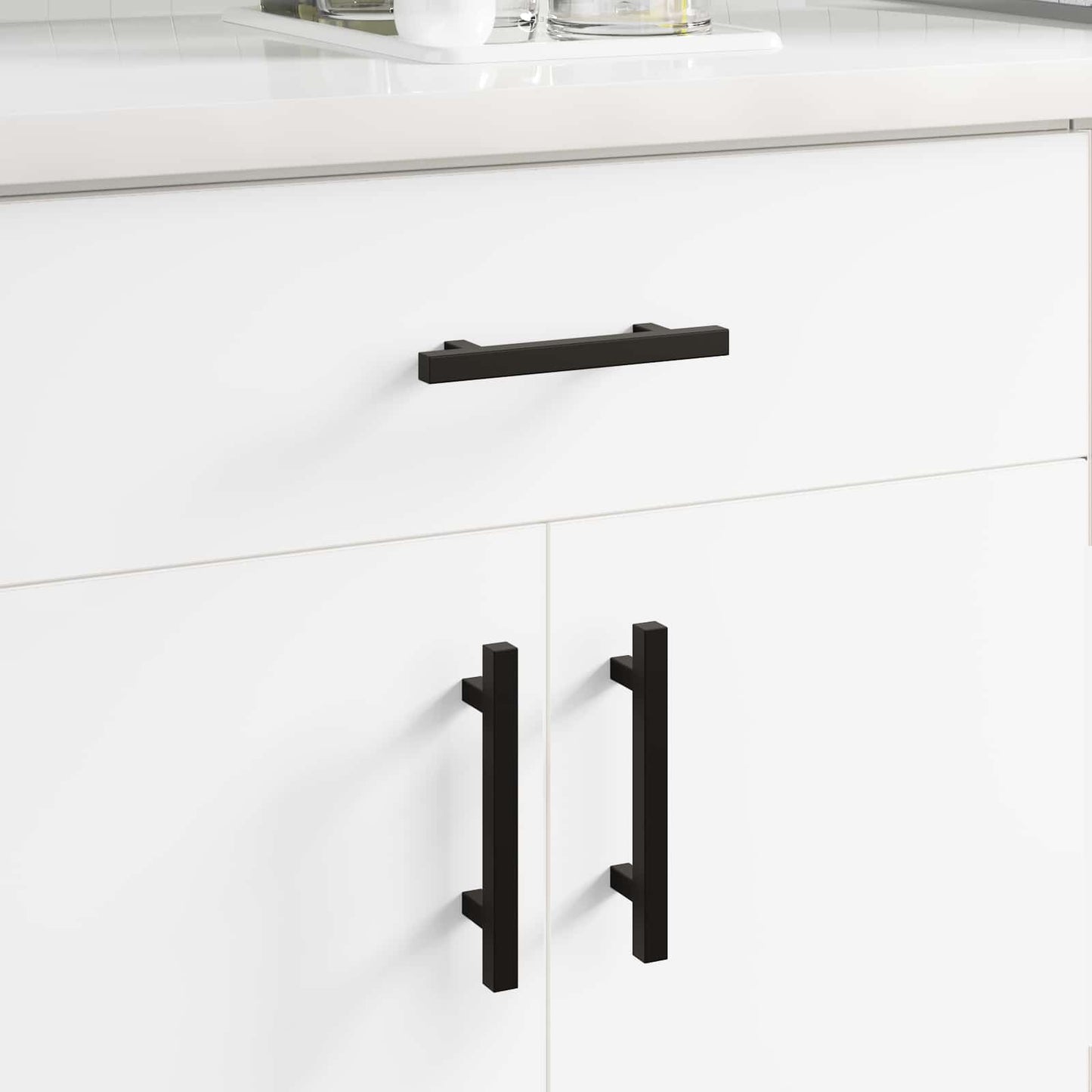 JUNG Vida Schrankgriff 2 pcs Schwarz 150 x 12,3 x 35,2 mm Edelstahl