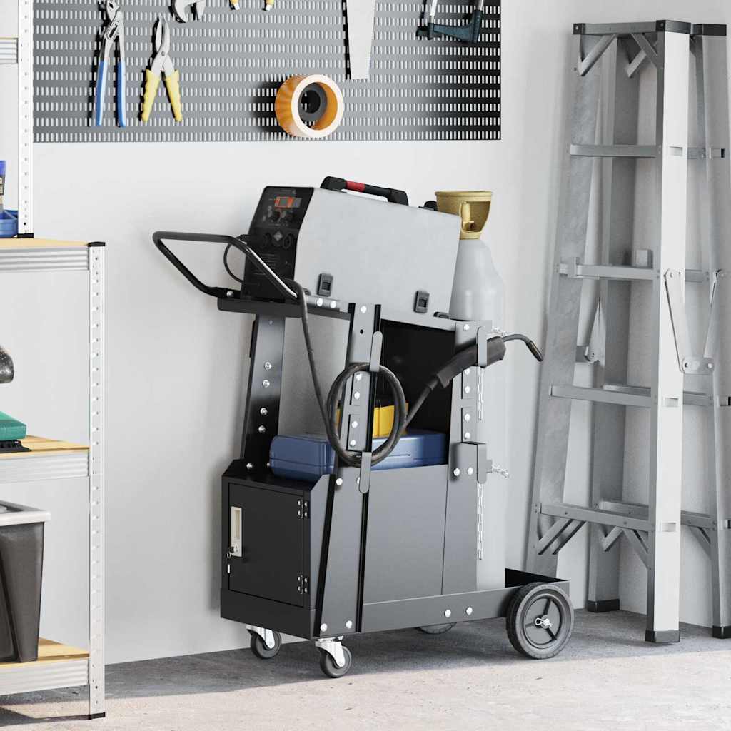 JUNG Vida Schweißwagen Schwarz 91 x 47 x 96 cm Stahl