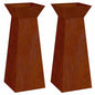 JUNG Vida Säulen Pflanzer 2 pcs Silber 40 x 40 x 100 cm Wetterfeststahl