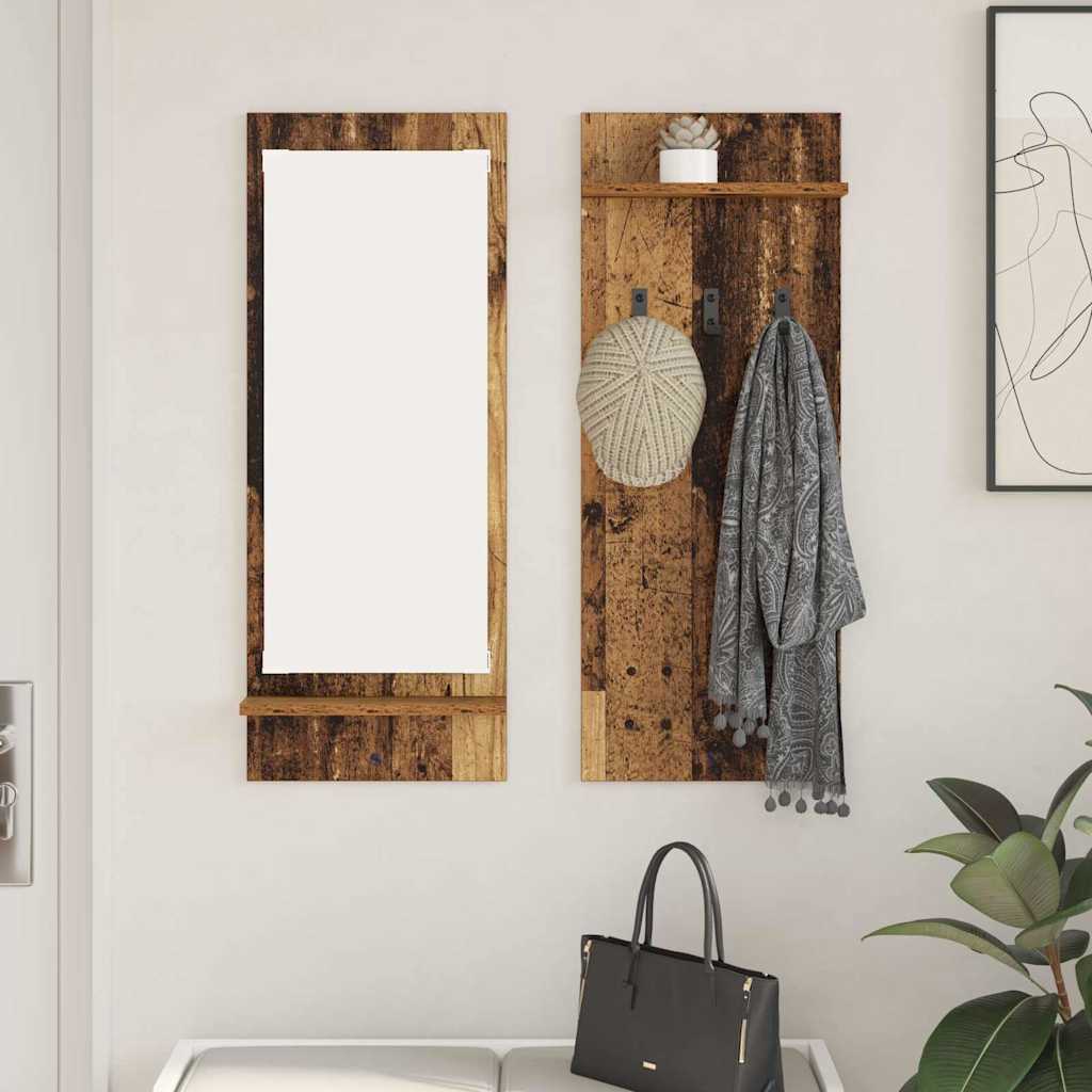 JUNG Vida Wandmontierter nachttisch Altholz 70 x 10 x 90 cm Holzwerkstoff